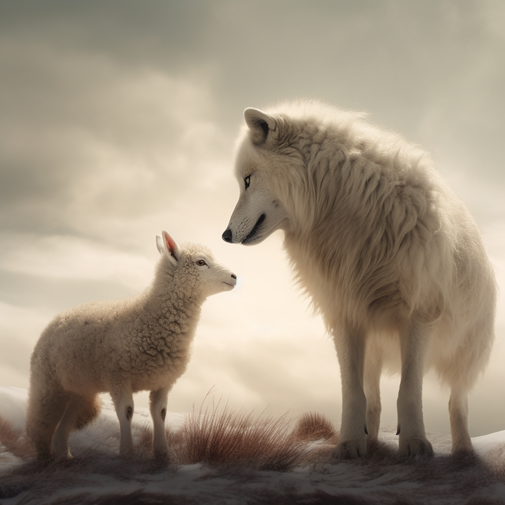 Le loup et l’agneau dans les fables - Lou F.