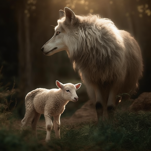 Le loup et l’agneau dans les fables - Lou F.