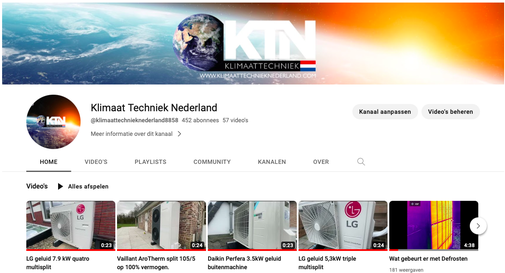 Ontdek de toekomst met onze zeer uitgebreide Youtube kanaal Klimaat Techniek Nederland! Onze deskundige oplossingen zorgen voor een optimaal klimaat in jouw woning of kantoor. Van verwarming tot ventilatie, wij staan garant voor eerlijk advies