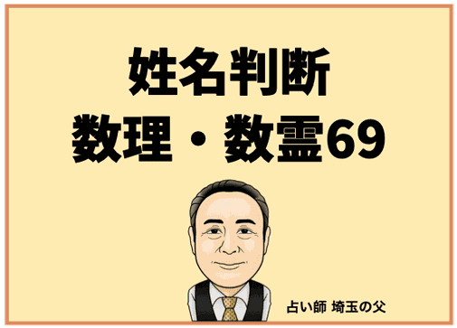 埼玉で姓名判断 数理・数霊69（占い師 埼玉の父）