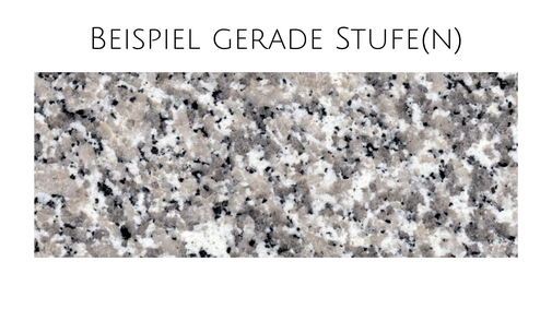 Beispiel gerade Naturstein Treppenstufen 