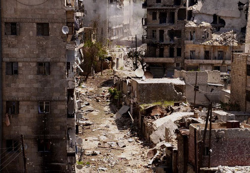 Byen Aleppo, april 2013