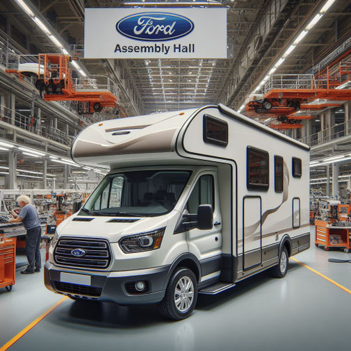Anhängerkupplung für Ford Transit Wohnmobil von Chausson, Challenger und Roller Team