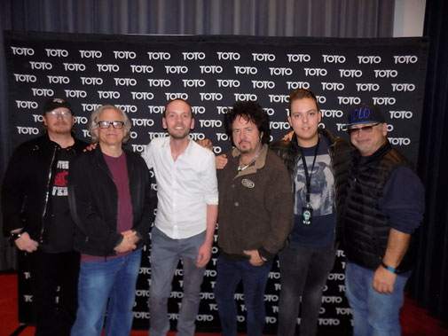 A student of mine and me, backstage at a Toto-show.