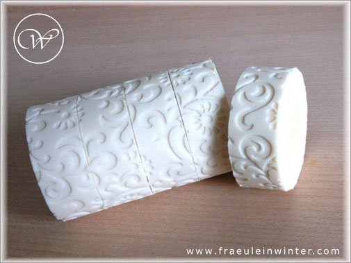 Handmade soap with milk.