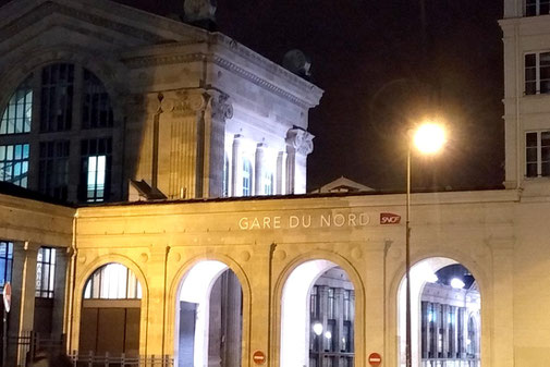 Gare du Nord, Paris, public transport to Charles de Gaulle Airport