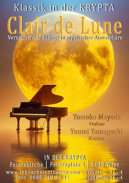 Clair de Lune - Verzaubernde Klänge in mystischer Atmosphäre in der KRYPTA