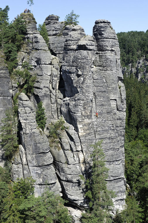Andreas Bram, Kleiner Wehlturm, Südostwand VI/E3, Foto: Helmut Schulze
