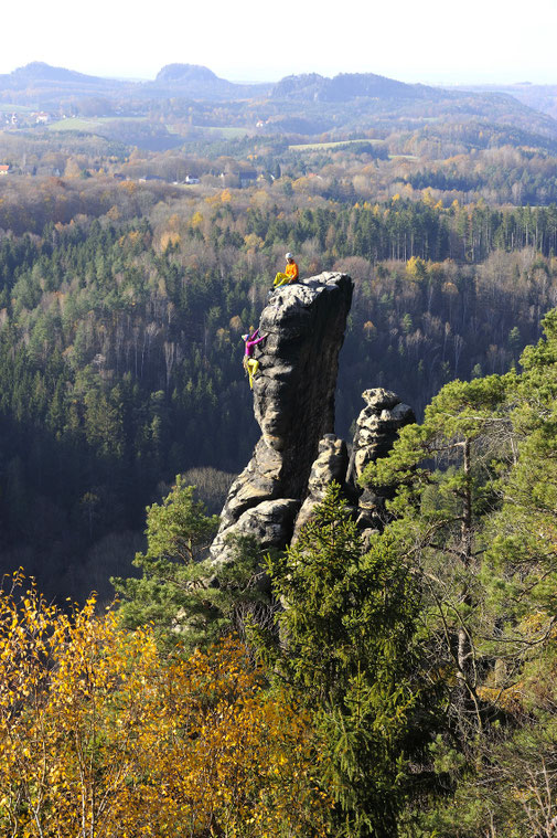 Seilschaft an der Brandscheibe, Foto: Helmut Schulze, 2019