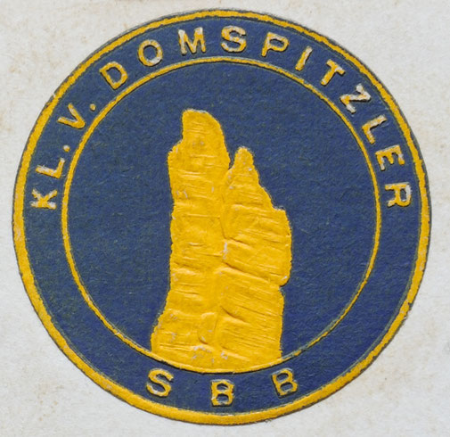 Klebemarke des Kl. V. Domspitzler, um 1915