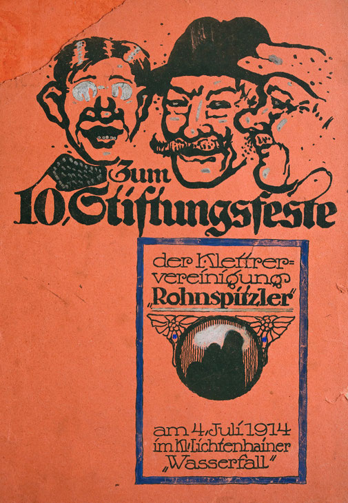 Titelblatt Stiftungsfestzeitung der K.V. Rohnspitzler, 1914