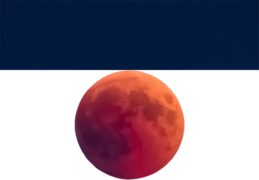 Full moon with total moon eclipse 2018-07-27