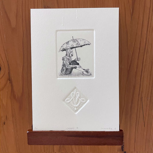 copper.E/ 赤池 ももこ/銅版画/5×4cm/シート￥5,500(税込)