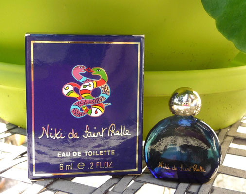 MINIATURE EAU DE TOILETTE 6 ML - FLACON SANS DESSIN, ECRITURE DOREE SUR SA FACE