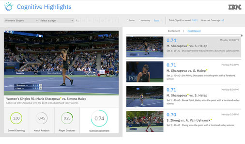 IBMの人工知能「Watson」が全米オープンテニスのハイライトを自動作成？AI×スポーツの新ソリューション！
