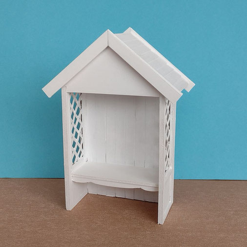 Miniatur-Laubenbank 1:12