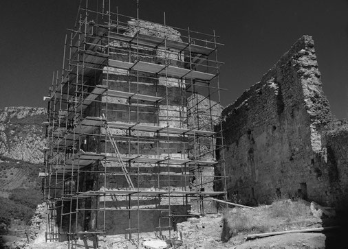 vue du château en janvier 1991