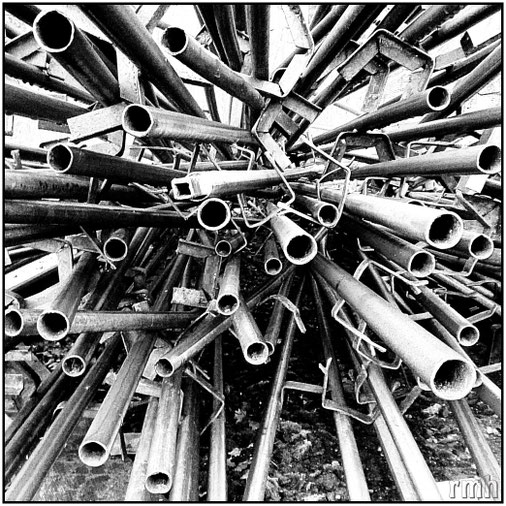 scrap metal, watering pipes put on junk