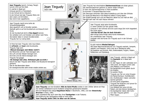 Künstlerbiografie zu Jean Tinguely