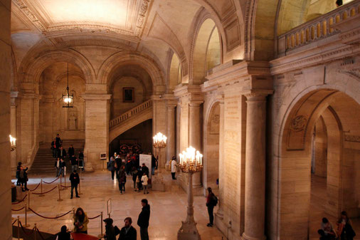 Entrance hall of the Public Library of New York