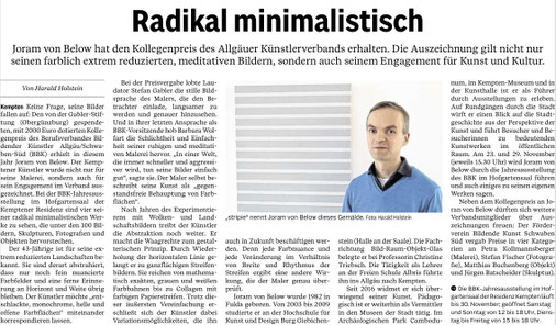 Joram von Below, scape, scapes, Kunst Malerei zeitgenössische Kunst Kempten Allgäu, Kunstgärtnerei Stiftstadt, Allgäuer Zeitung, Harald Holstein