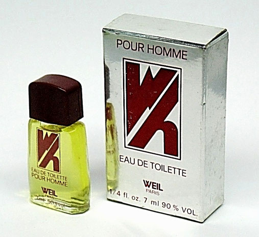 W - EAU DE TOILETTE POUR HOMME 7 ML 90 % - BOÎTE ARGENTEE