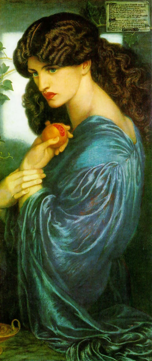 Proserpina (römisch für Persephone) von 1874, Dante Gabriel Rossetti