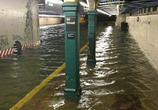 Subway flooding in NY