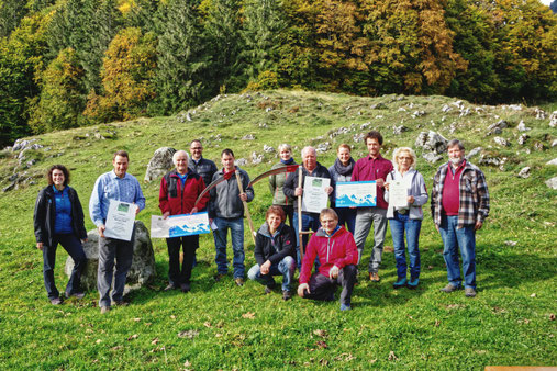 Siegerfoto (v.li): Heinz von Allmen (Alp Biglen) und Stephan Wyss (Syteli/Understock)