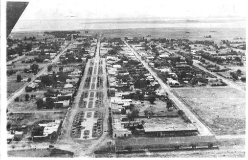 Guaminí a principios del año 1956. (Foto Museo Histórico Regional Guaminí)