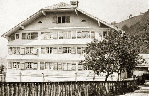 Gasthaus Adler, Schnepfau, um 1900