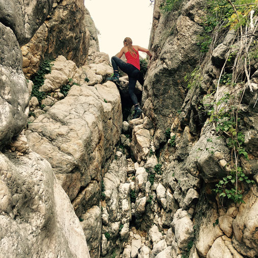 Klettern in der Vrzenica-Schlucht auf Krk