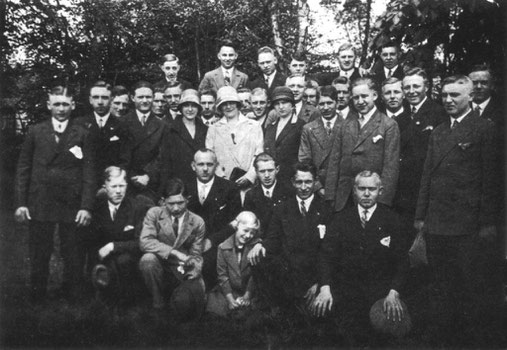 Mitglieder des SV Geisecke um 1927
