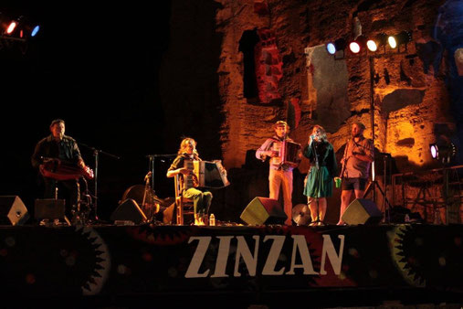 Avec les copains de Castagna e Vinovel, Emmanuelle Aymes et Aimat ... le Z'boeuf du ZinZan