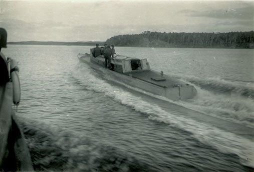 Versuchsboot „Gerda“ ca. 1926 vor Travemünde -Foto: Archiv 7. SGschw