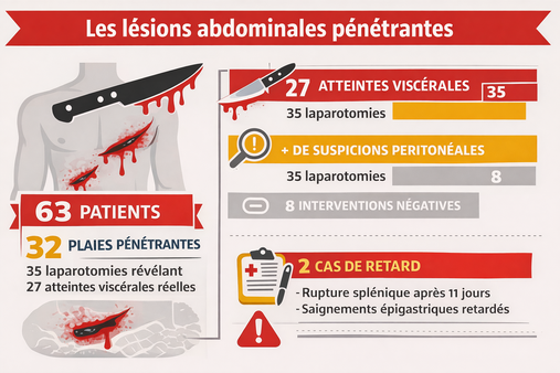 Les lésions abdominales pénétrantes