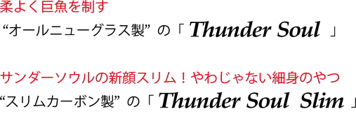 サンダーソウル シリーズ - 櫻井釣漁具株式会社 サンダーソウル シリーズ - 櫻井釣漁具株式会社