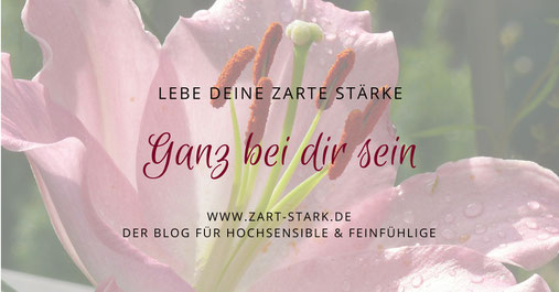 Foto einer Lilie "Ganz bei dir sein"