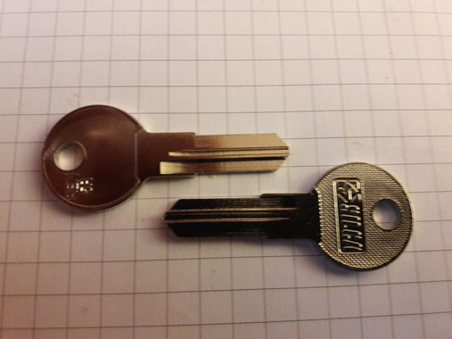 RENZ Briefkasten Hebelzylinder Schlüssel Nach Nummer REN5R