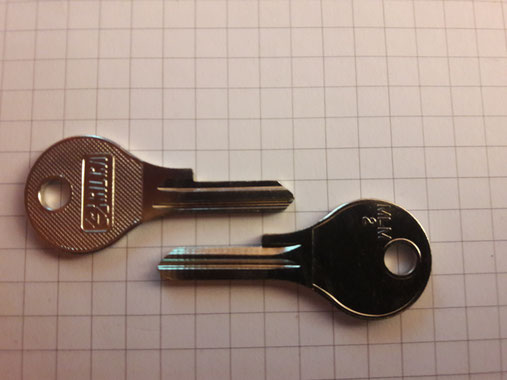 LEHMANN Möbelzylinder Schlüssel Nach Nummer MLM2