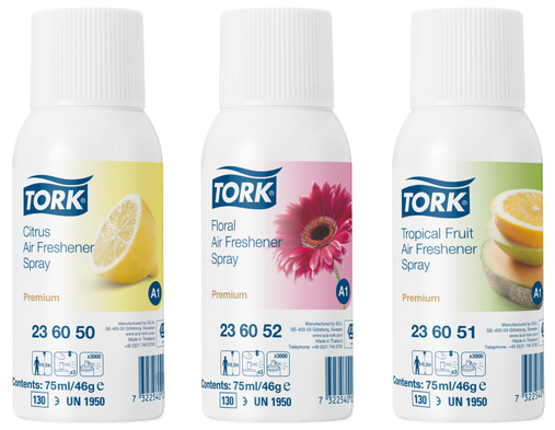 Tork Premium Lufterfrischer Duftpatrone für A1 System - Zitrus, Floral, Fruit