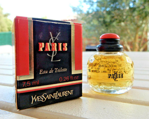PARIS - EAU DE TOILETTE 7,5 ML 7,5 ML :  PRESENTATION DANS BOÎTE NOIRE ET ROSE -  IDENTIQUE A LA PHOTO PRECEDENTE
