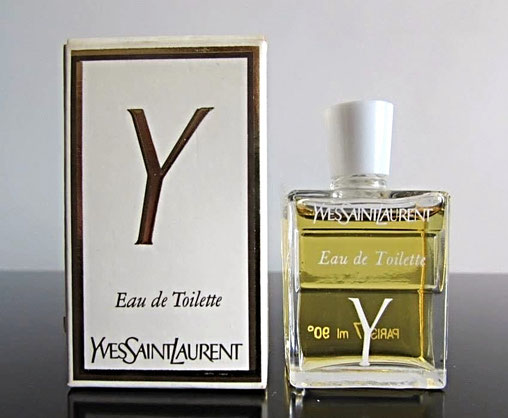 Y - EAU DE TOILETTE - BOÎTE ET MINIATURE DIFFERENTES DES  AUTRES CI-DESSUS.