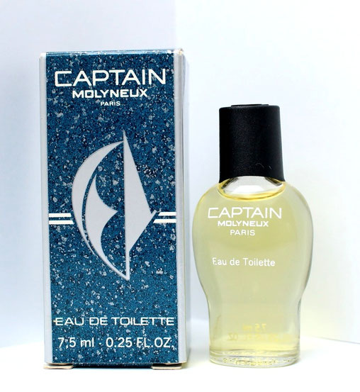 CAPTAIN - EAU DE TOILETTE 7,5 ML : AUTRE MODELE DE MINIATURE ET DE LA BOÎTE