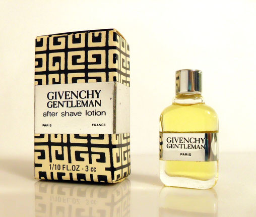 GIVENCHY GENTLEMAN - AFTER SHAVE LOTION : MINIATURE 3 ML AVEC ETIQUETTE CEINTURE