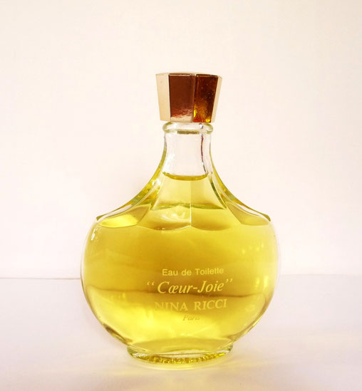 COEUR JOIE - AMPHORE EAU DE TOILETTE 200 ML - SERIGRAPHIE BEIGE, BOUCHON ECROU PLASTIQUE DORE