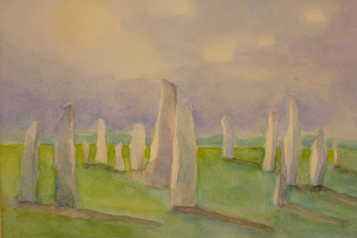 Callanish standing stones (Isle of Lewis) 26.5cmx32.5cm