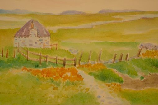Flora's little house 26.5cmx32.5cm (private collection)