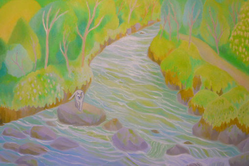Verlorene Katze 40x60cm (private collection) 