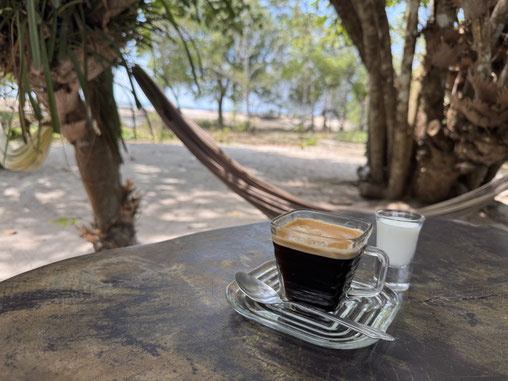Der Weg lohnt sich: hier gibts richtig leckeren Kaffee